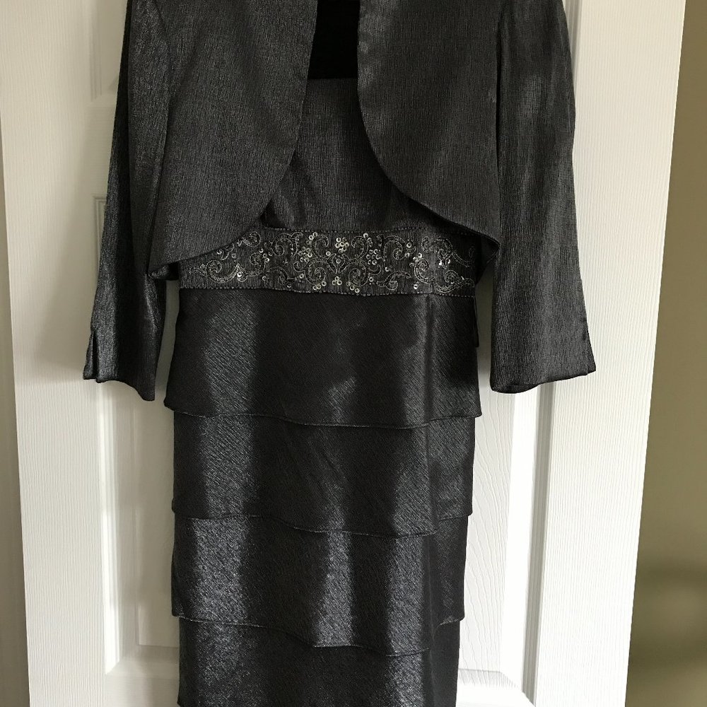Ladies dress with bolero-style jacket